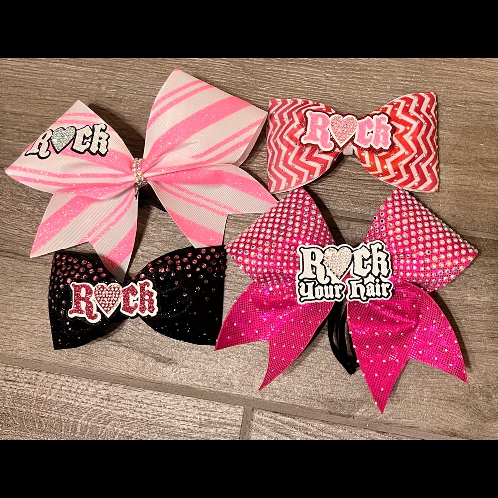 Rock Your Hair Cheer Bows